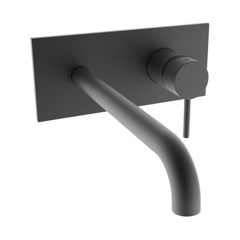 Facade Mitigeur Lavabo Bec 225 Mm Picche Blackmat - CRISTINA ONDYNA PH25813
