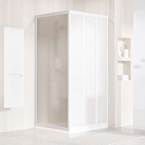 Ravak Supernova - Duschwand APSS-80, 77-81 cm, weiß/Pearl 940401R211