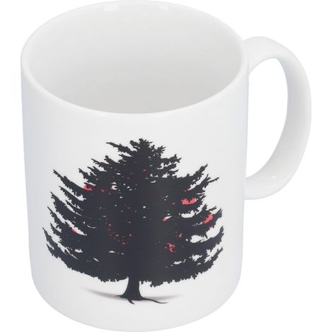 Tasse Céramique à Induction Motif Sapins de Noël Changeant de Couleur pour Maison Bureau