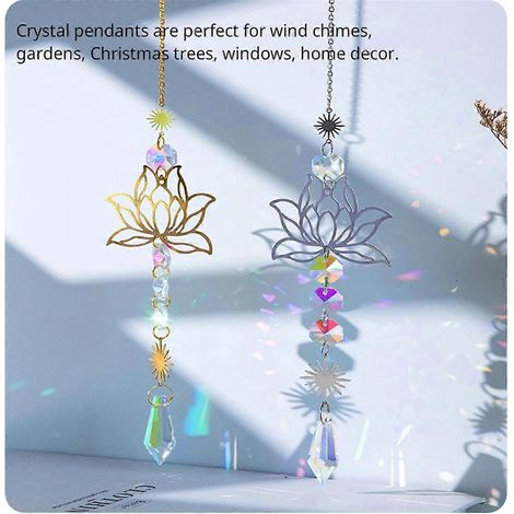 1 breloque attrape-soleil en cristal artificiel B-- (1/5)