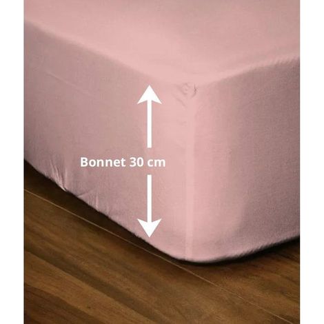 Fodera coprimaterasso - LOVELY HOME - LH71628 - 140x190+30 cm - Rosa (1/4)