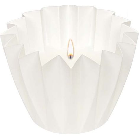 Vela de jardín con aroma a farol blanco