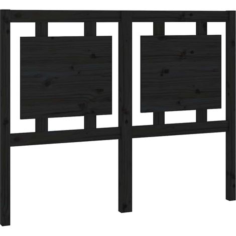 Maison Exclusive - Cabecero de cama madera maciza de pino negro 1 (1/5)