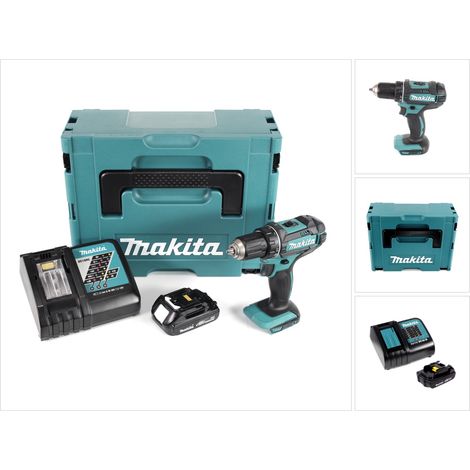 Makita DDF 482 Y1J-D Akku Bohrschrauber 18V 62Nm im Makpac + 1x 1,5 Ah Akku + Ladegerät