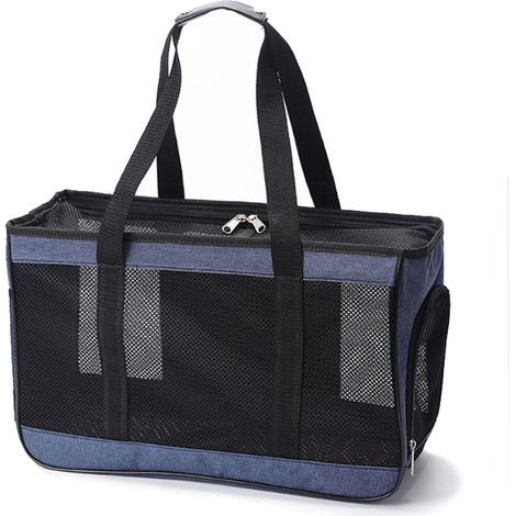 Sac de transport pour chat, bleu - Petite taille (1/5)