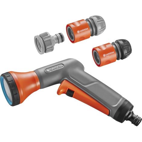 Gardena Watering Hose Spray Gun Starter Set Water Stop Connector Attachments (1/5)
