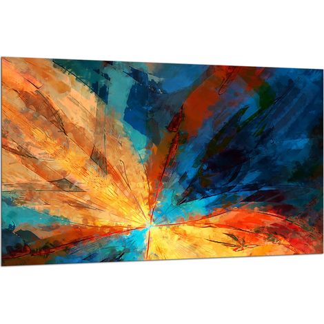 PLAQUE DE PROTECTION EN VERRE POUR CUISINIÈRE 80x52 COLORÉE (1/5)