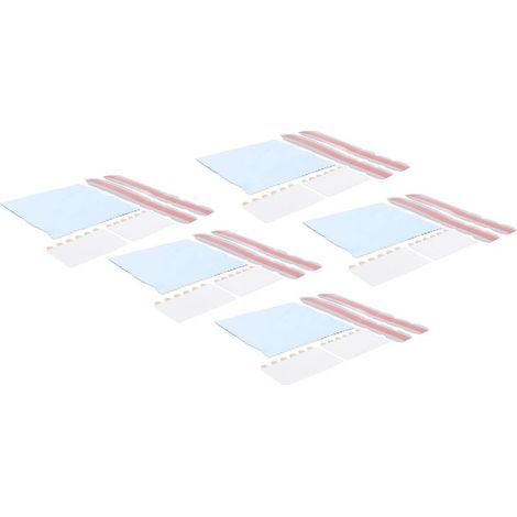 Sets doppelseitiger Klebestreifen für Sichtschutzfilter mit verschiebbaren Kunststoff-Rückseitenlaschen (1/5)