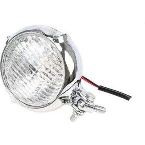 1PCS (Electroplated White Glass)Electric Retro Motorcycle Headlight, 3.5" Motorcycle Headlight, Vintage Headlight, (1/5)