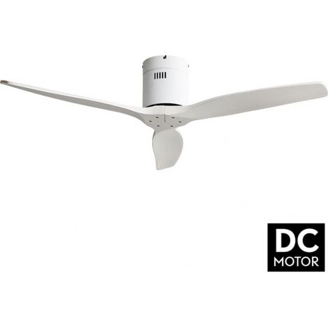 DC Aguilon Weißer Deckenventilator mit 3 weißen Flügeln ohne Licht (1/3)