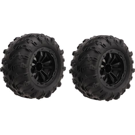 Satz von 2 Reifen mit 85 mm Durchmesser und 47 mm Breite, mit 12 mm Sechskantadapter, für RC-Cars SCY 16101 und 16102 im Maßstab 1/16. (1/4)