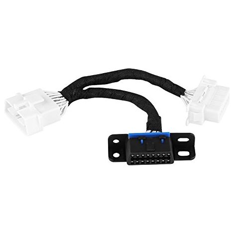 KIMISS OBD2 16Pin Stecker auf Dual Buchse Splitter Adapter Verlängerungskabel Y Kabel