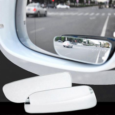 rétroviseurs extérieurs grand angle incurvés pour voiture, transparents et fins, avec verre convexe, pour la surveillance des angles morts et le stationnement sur SUV. (1/3)