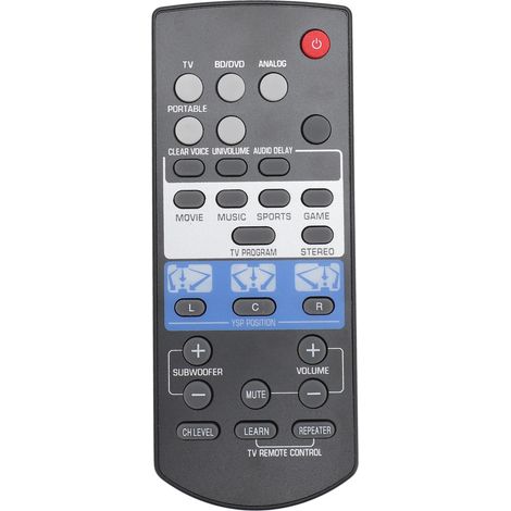 Télécommande universelle FSR80 ZG80760 pour haut-parleur, compatible avec la barre de son YSP-1400 et YSP-1400BL. (1/5)