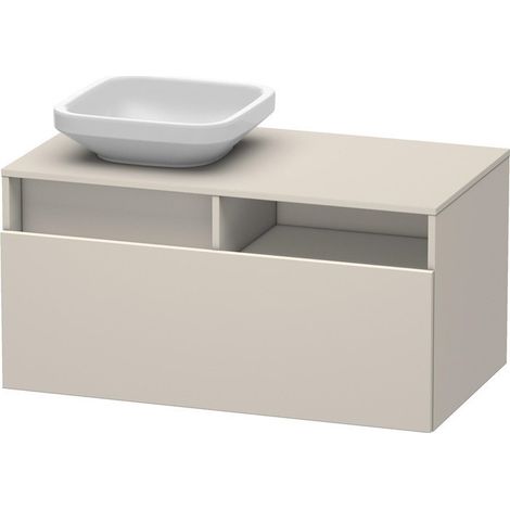 Meuble sous-vasque DURASTYLE 550x1000x500m avec découpe li taupe