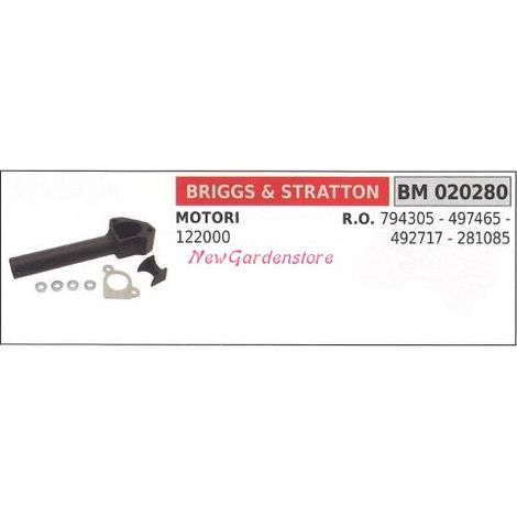 Collettore aspirazione trattorino rasaerba BRIGGS Quantum Power 497465 - 281085