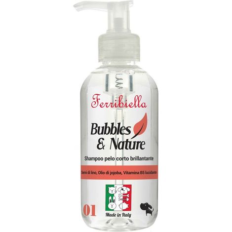 Shampooing aux graines de lin, à l'huile de jojoba et à la vitamine B5 pour chiens à poils courts 250 ml
