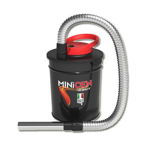 Bidon vide cendres MINICEN à moteur électrique 800W, 10L pour aspirer les cendres froides des cheminées, des poêles à bois ou à granulés