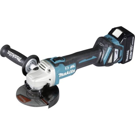 Makita DGA513RTJ smerigliatrice angolare con 2 batterie 18v 5ah caricabatteria (1/5)
