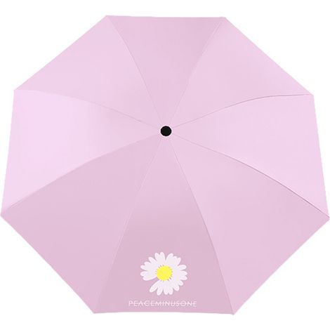 Parasol manuel d'utilisation Petit parasol portable double usage Daisy Parasol pliable (1/5)
