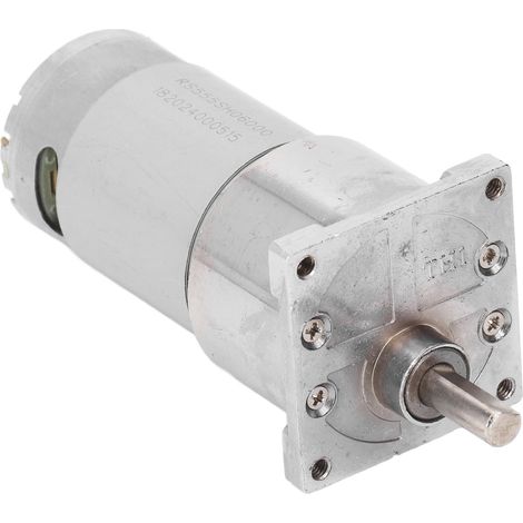 Moteur à engrenages CC à arbre excentrique, rotation horaire/antihoraire, bobine en laiton autobloquante, réduction de vitesse, 24 V CC, 100 tr/min (1/5)