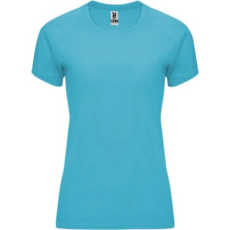 Camiseta de manga ranglán para mujer antihumedad con paneles inferiores BAHRAIN WOMAN L Turquesa