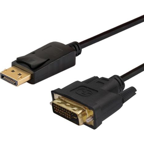 Savio CL-106 câble adaptateur vidéo 1,8 m DisplayPort DVI Noir
