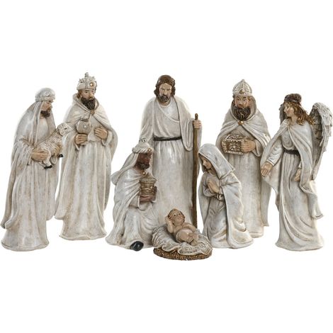Nacimiento Set 8 Resina 8X6X19 Blanco (1/4)