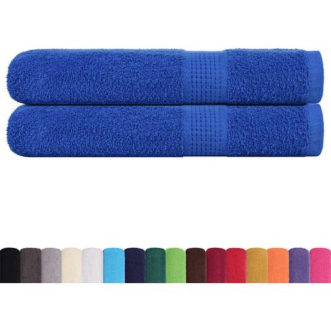 Serviettes de sauna FROGN 2 pcs bleu 80x200 cm 360 g/m²