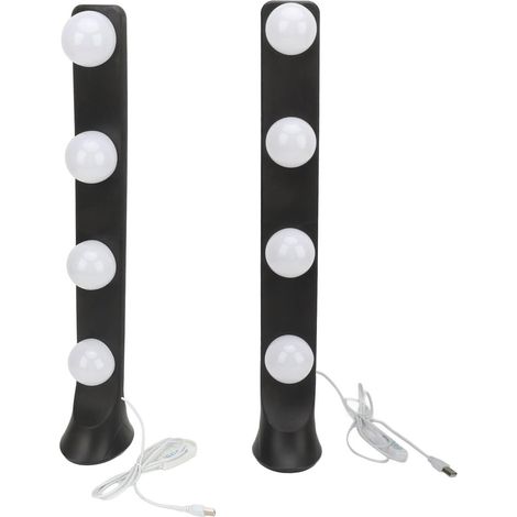 Éclairage d'appoint pour diffusion en direct, lampe de maquillage portable avec interface USB A pour loge (NOIR) (1/5)