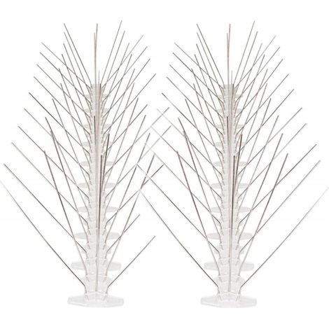 Piques Anti-Pigeon en Acier Inoxydable 3.5M Kit Répulsif à Oiseaux pour Toit Corbeaux Moineaux Chat (1/4)