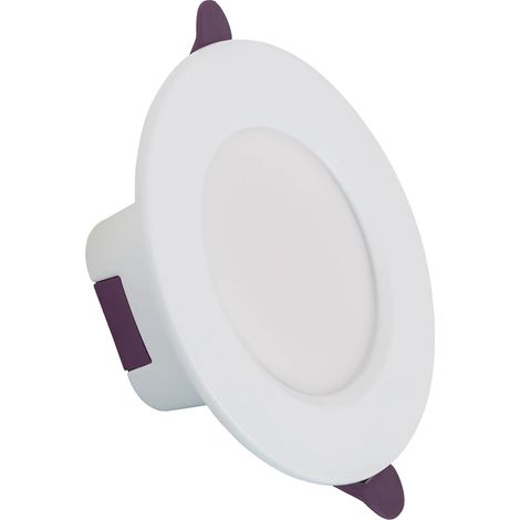 Ledkia – Downlight LED 8W rond IP65 pour salle de bain – 640 lumens – Angle 60º – Aluminium durable – 30 000 heures de vie (1/5)