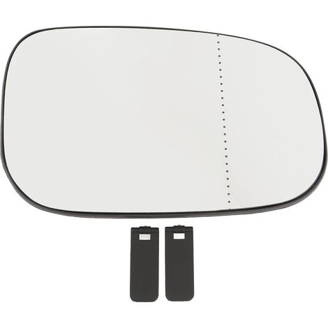 Vitre de rétroviseur chauffante visibilité améliorée enlève le givre et la buée lentille de rétroviseur pour C30 C70 S60 S80 V50 V60 droit : 30762572, 30716924 (1/5)