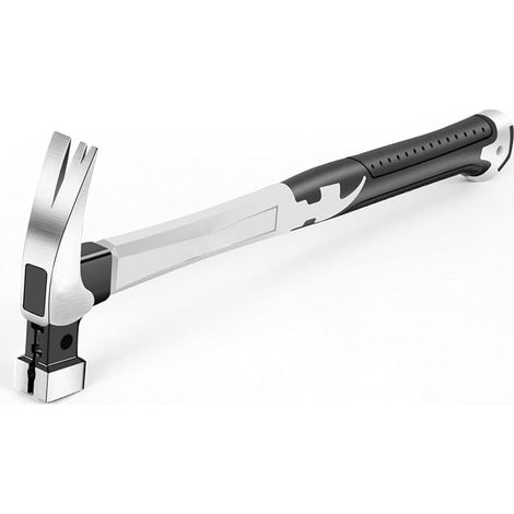Marteau à griffe en acier robuste avec aspiration magnétique automatique pour clous outil de menuiserie ergonomique pour charpentier et bricoleur (1/5)