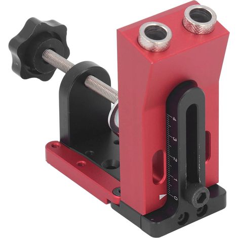Kit de perçage pour assemblage bois, gabarit d'angle réglable, compatible chevilles 3/8", guide de perçage précis pour menuiserie. (1/5)