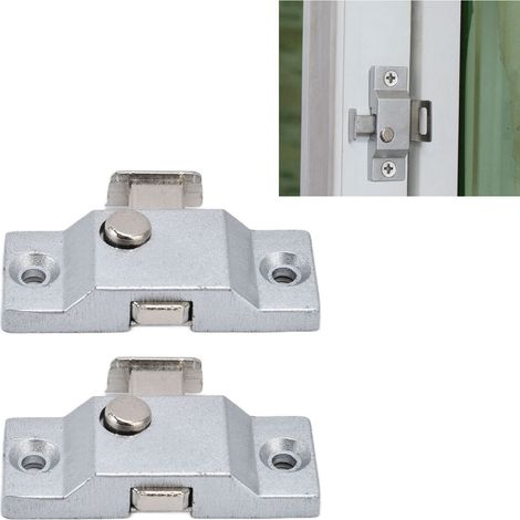 Faltfenster-Verriegelung – Set mit 2 rostfreien Edelstahl-Sicherheitsschlössern, einfache Montage