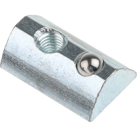 Rs Pro – Ecrou à rainure en T – Acier – Longueur 22 mm – Rainure 8 mm – Profilé 40 mm – Sachet de 10 unités