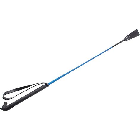 Rosa - Frustino in nylon con manico a forma di testa di cavallo lunghezza 65 cm