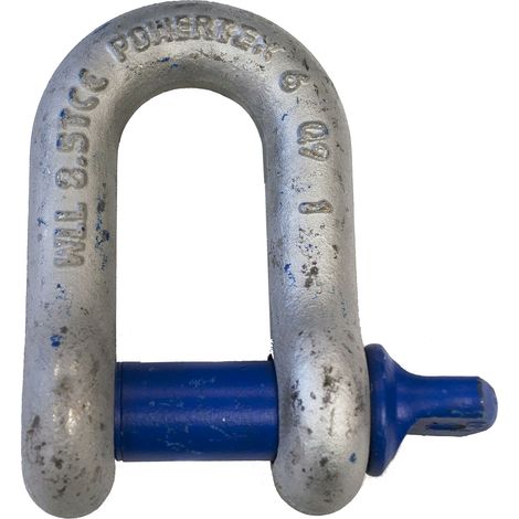 Manille en D en Alliage d'acier, 8.5t ( Prix pour 1 )