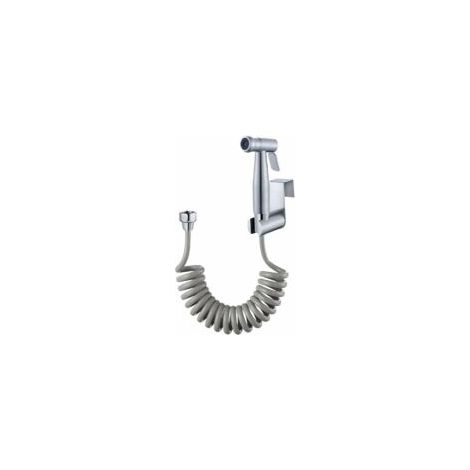 Tigrezy Kit de Bidet de Toilette de haute qualité, avec crochet de réservoir d'eau et tuyau de douche flexible télescopique en ABS de 59" pour l'hygiène personnelle quotidienne (Gris)