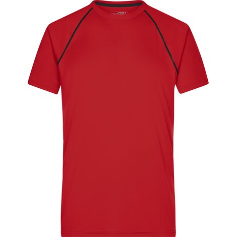 James & Nicholson Funktions-Shirt Herren JN496 Gr. L red/black (1/4)