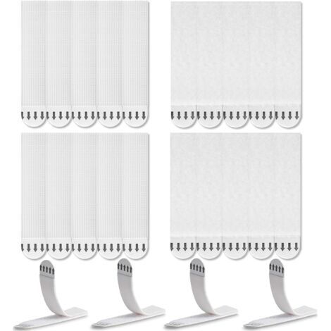 30 Paires/60 Bandes Languettes Accroches Tableaux sans Percer, Accroche Tableau Fixation Murale sans Percer, Bandes de Suspension Adhésives pour Attache Cadre Accroche Cadre Attache Tableau (1/5)