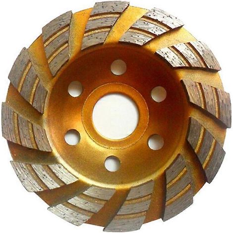 Disque à meuler diamanté de 100 mm pour meuleuse d'angle, pour béton, pierre et bols. Outil de coupe. (1/4)