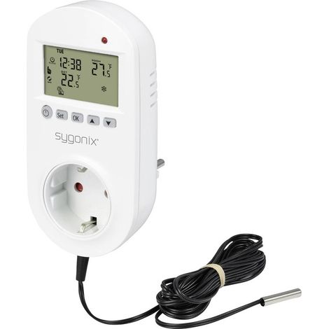 Sygonix SY-6824098 Termostato universale Spina intermedia Settimanale 1 pz.