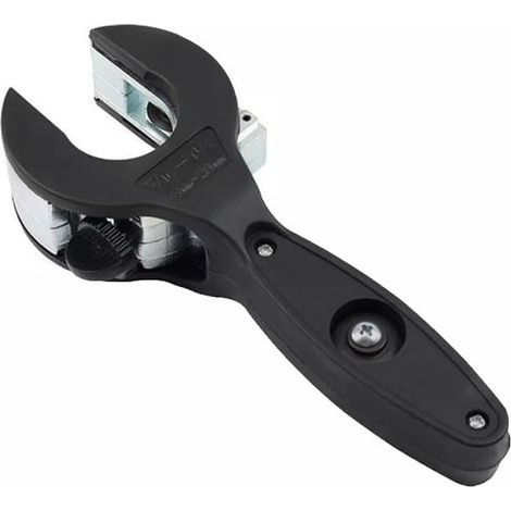 Tagliatubi a cricchetto nero, utensili per il taglio di tubi in rame per impianti HVAC, tagliatubi a cricchetto per il taglio di tubi in rame, alluminio e PVC rigido (da 8 a 29 mm) (1/5)