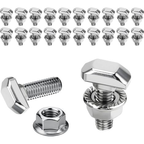Vis à Tête Marteau M6 x 16 mm Inox A2-70 pour Profilé Alu 10 Pcs (1/5)