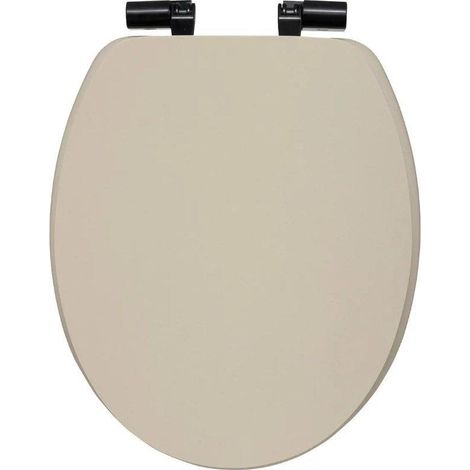 5five Onyx Beige Copriwater MDF con chiusura morbida