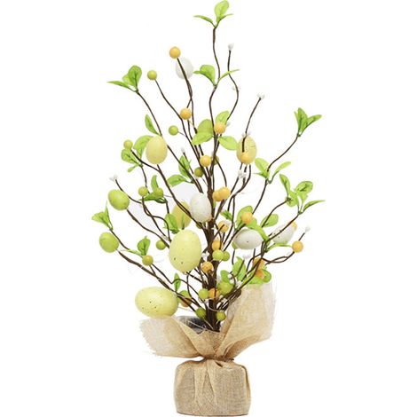 Décorations de Pâques, arbre à œufs de Pâques à poser sur la table, pour la maison, les fêtes, les mariages, les vacances, le printemps et l'été - Cadeaux (1/5)