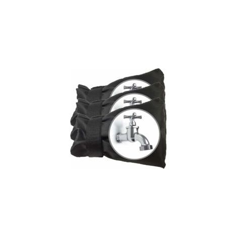 3pcs noir Cache Robinet Exterieur Couvre-Robinet pour Hiver Antigel Étanche Couverture de Protection de Robinet de Jardin Extérieur Grande Taille - Crezuo (1/4)