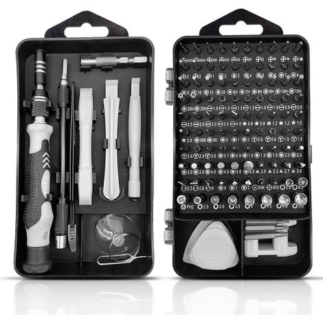 Ensemble de petits tournevis, micro outils, kit de tournevis 115 en 1, kit de tournevis pour ordinateur portable, kit de réparation électronique pour ordinateur portable, kit de tournevis torx, (1/5)